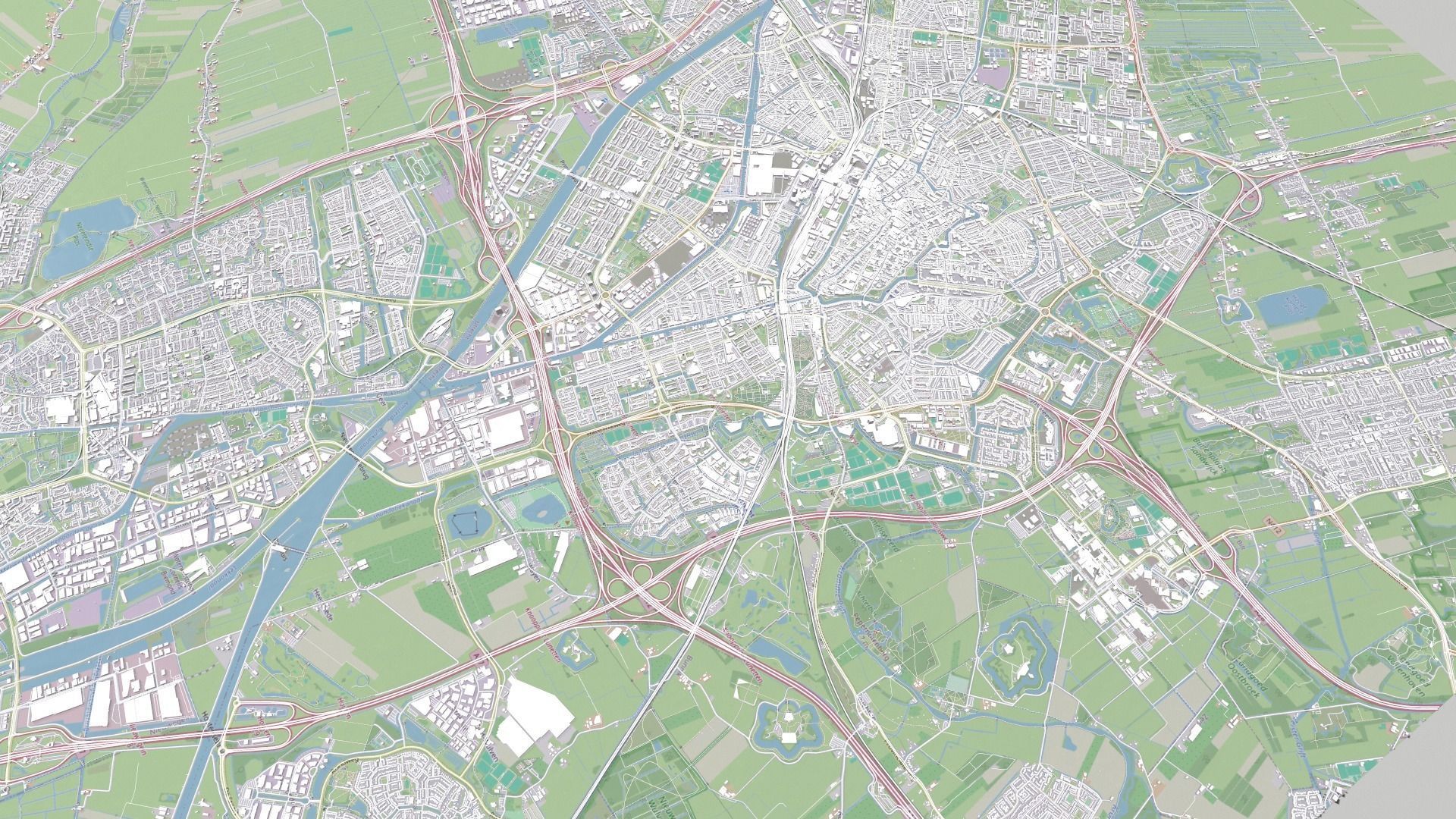 Cityscape Utrecht Netherlands 3D model_7