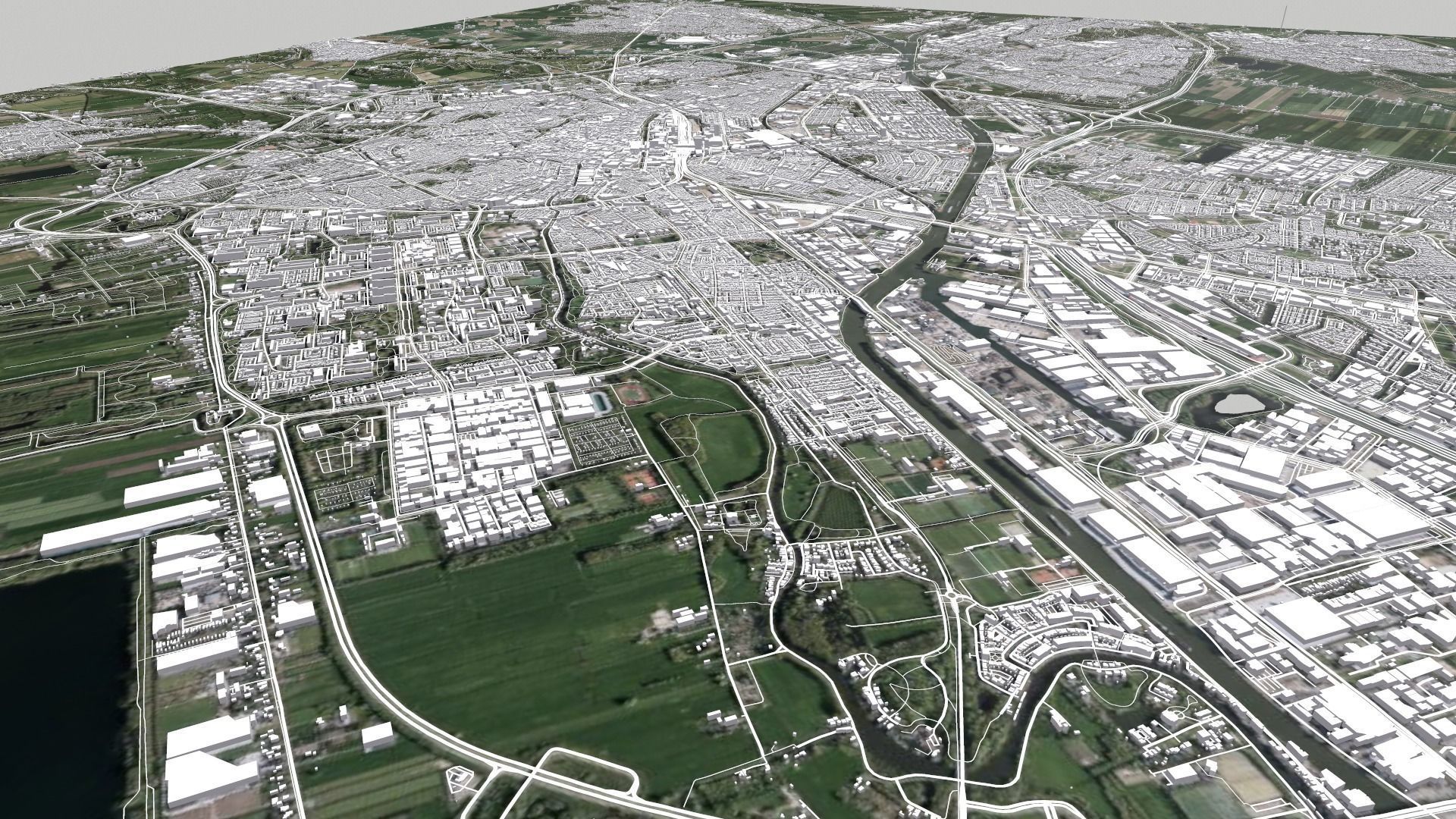 Cityscape Utrecht Netherlands 3D model_4