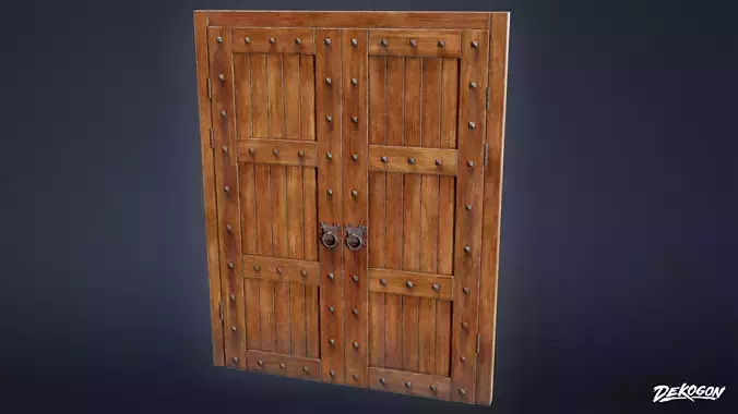 MEDIEVAL - Door 08 - LOW POLY