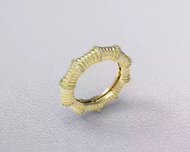 Diamond-spiral-ring