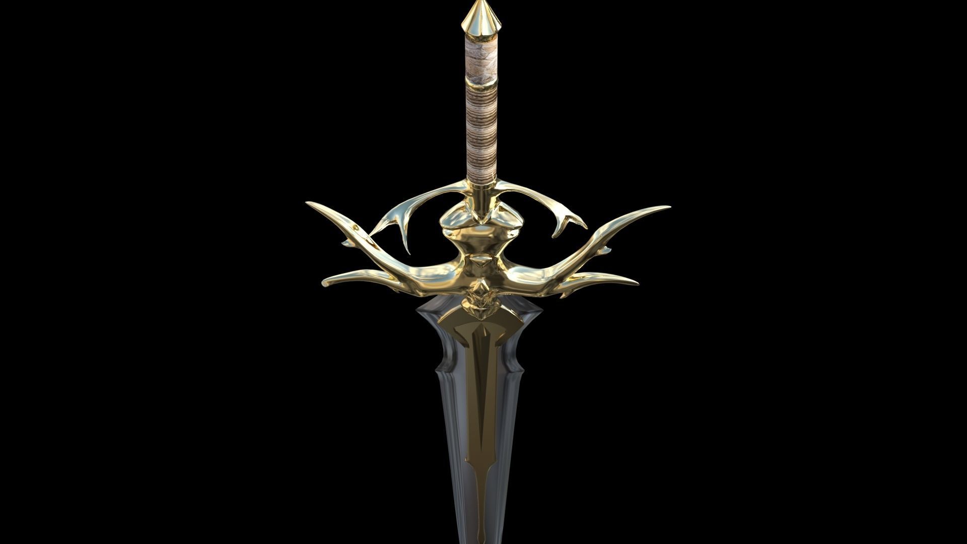 Sword of Elysium Low-poly 3D model_8