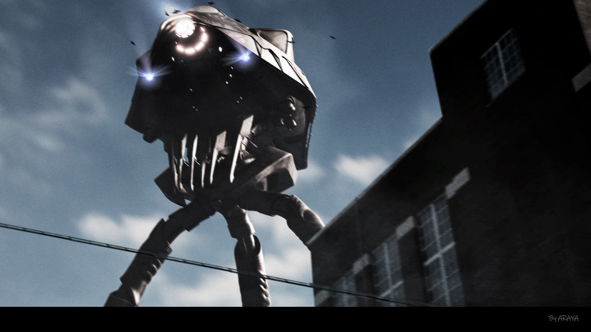 War of the Worlds Tripod 2005 Recreation 3D model_9