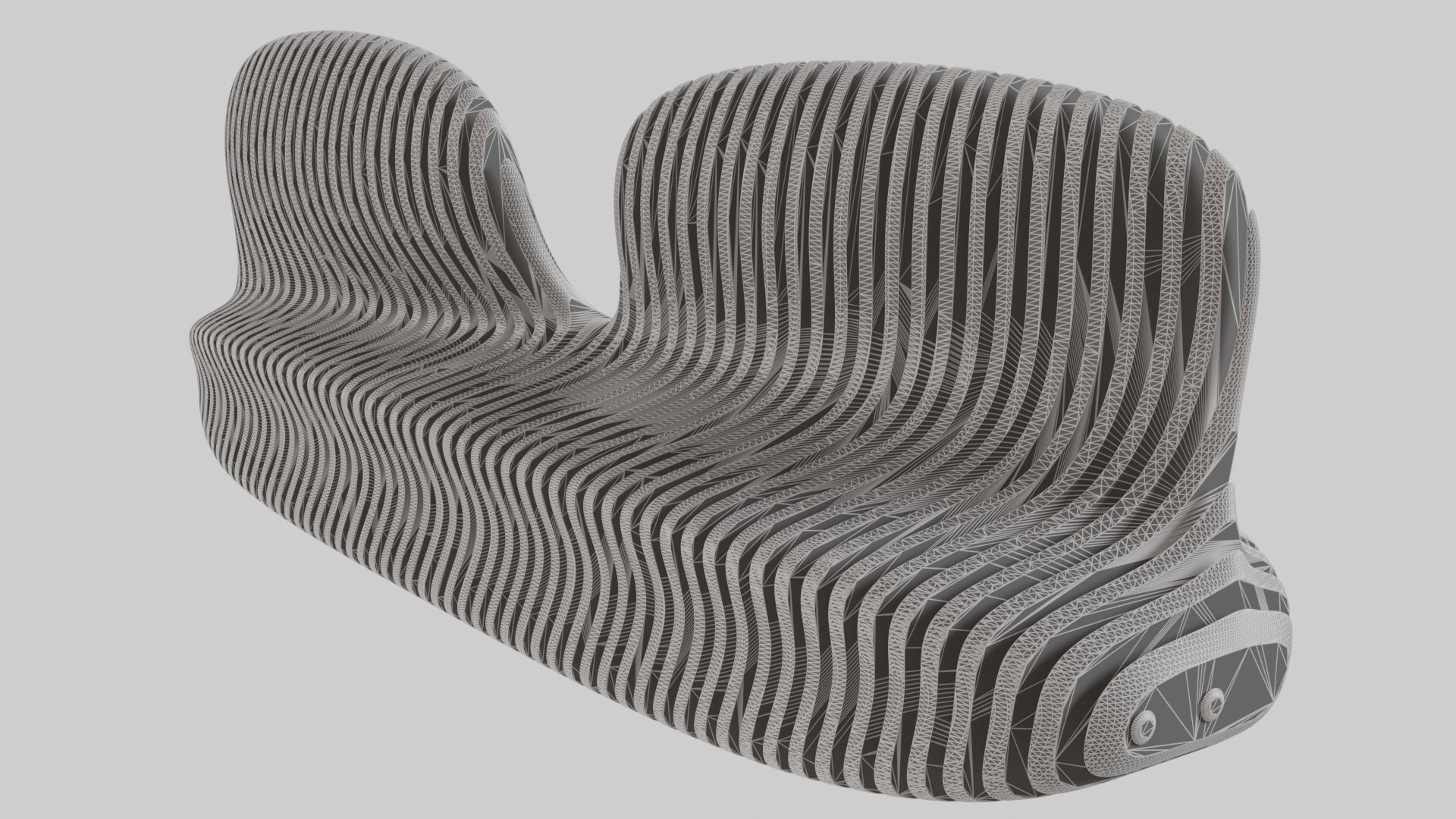 parametric wood bench 3D model_6
