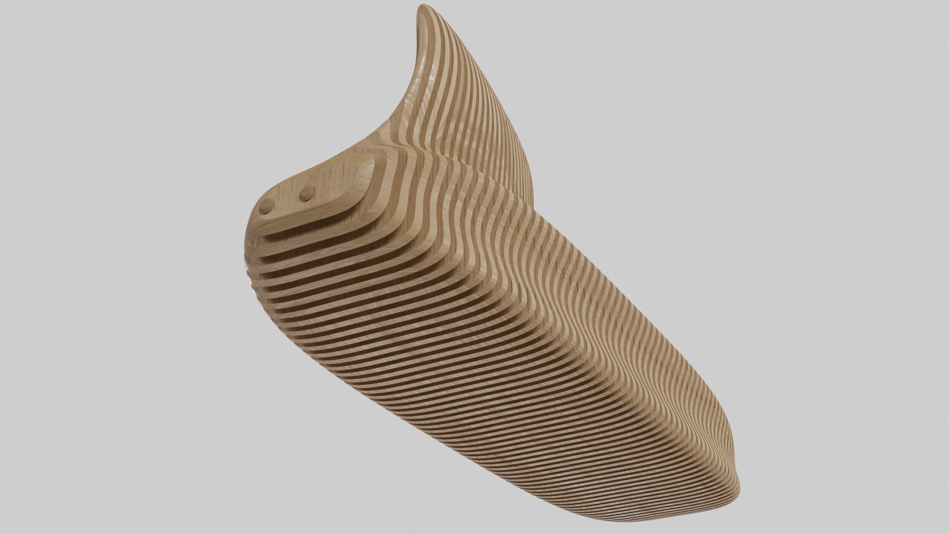 parametric wood bench 3D model_5