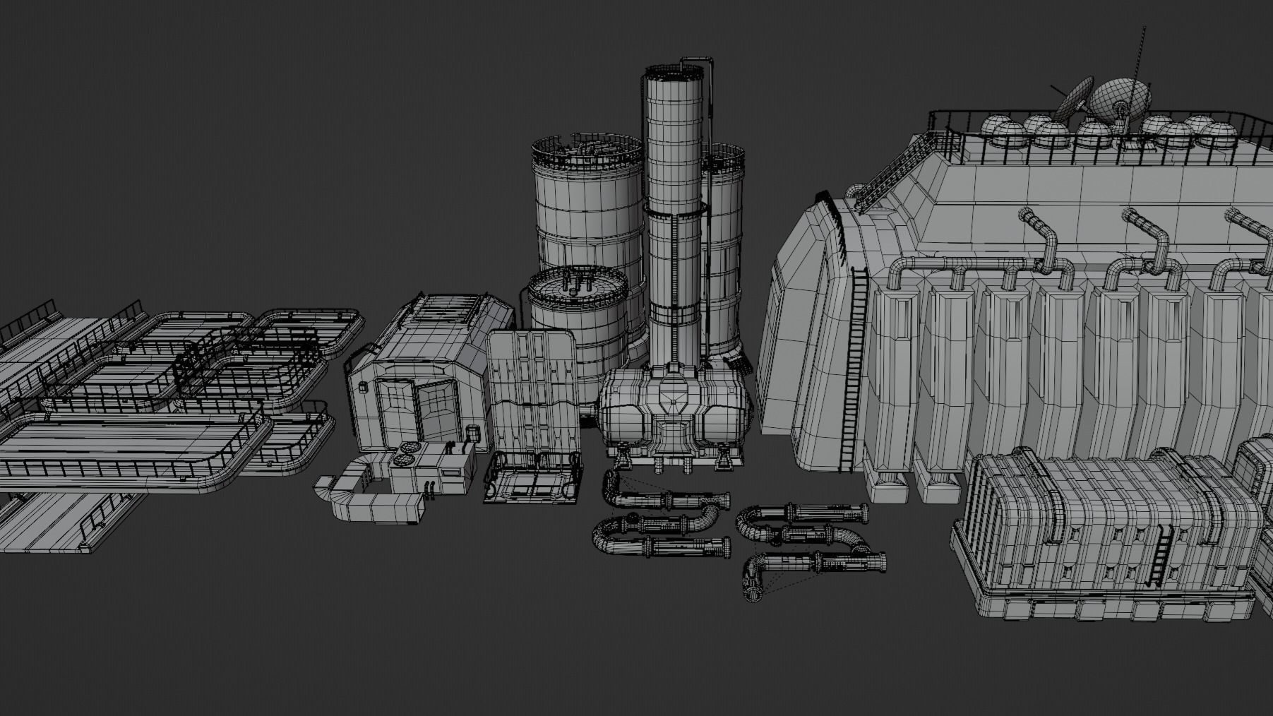 industrial factory 3D model_12