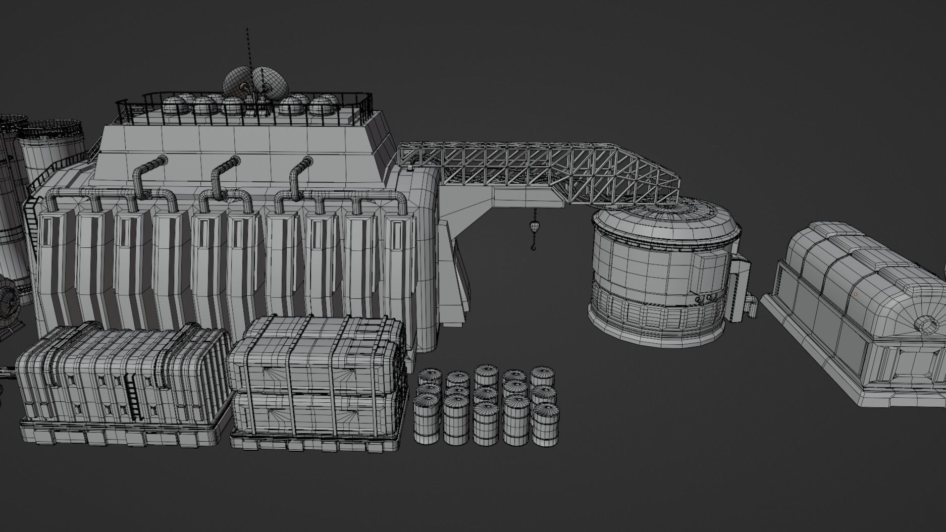 industrial factory 3D model_10