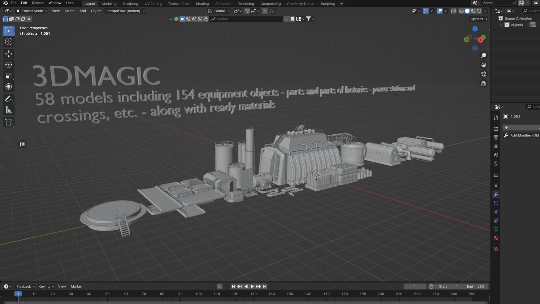industrial factory 3D model_14