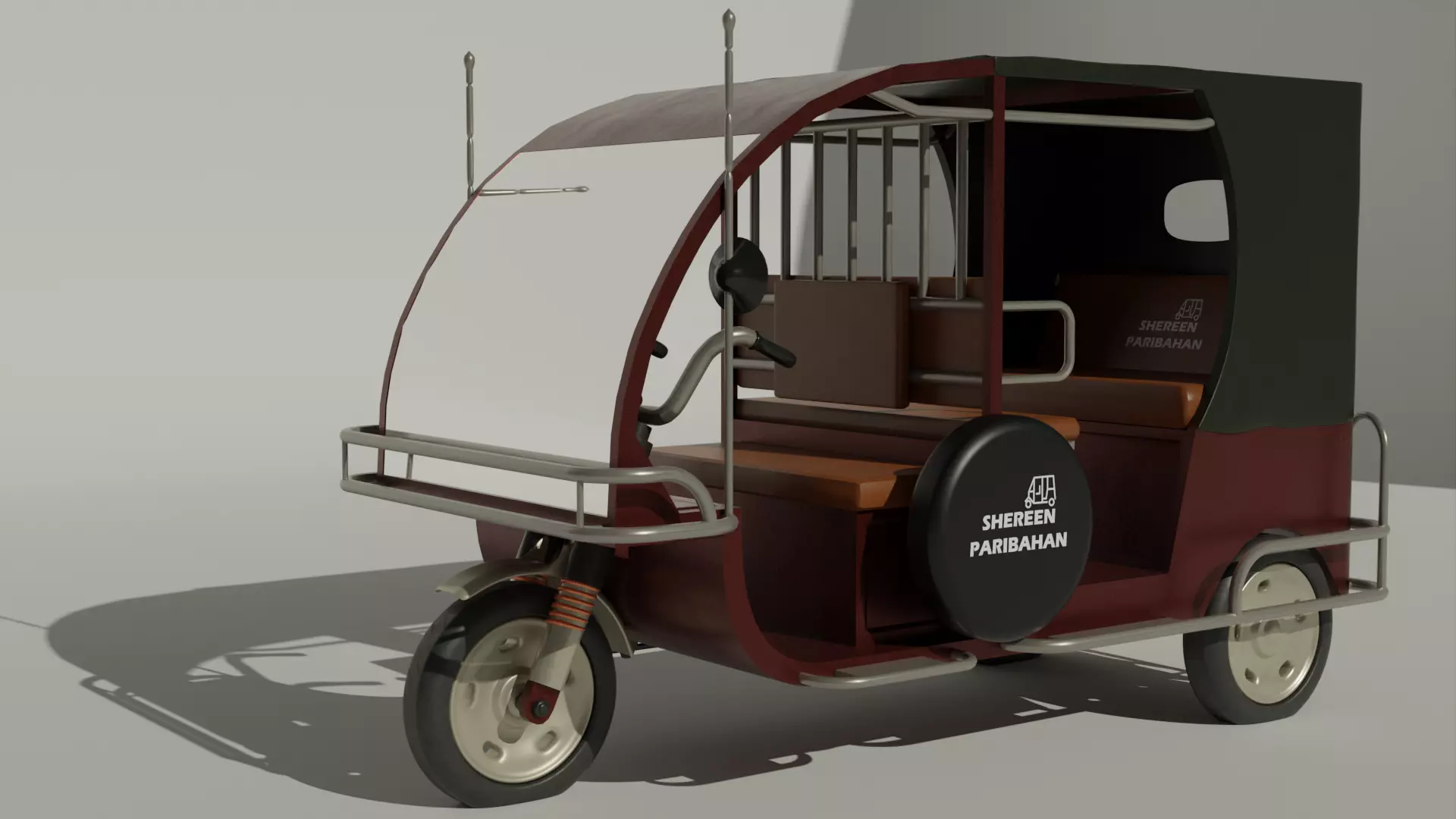 Auto Rickshaw 3D model