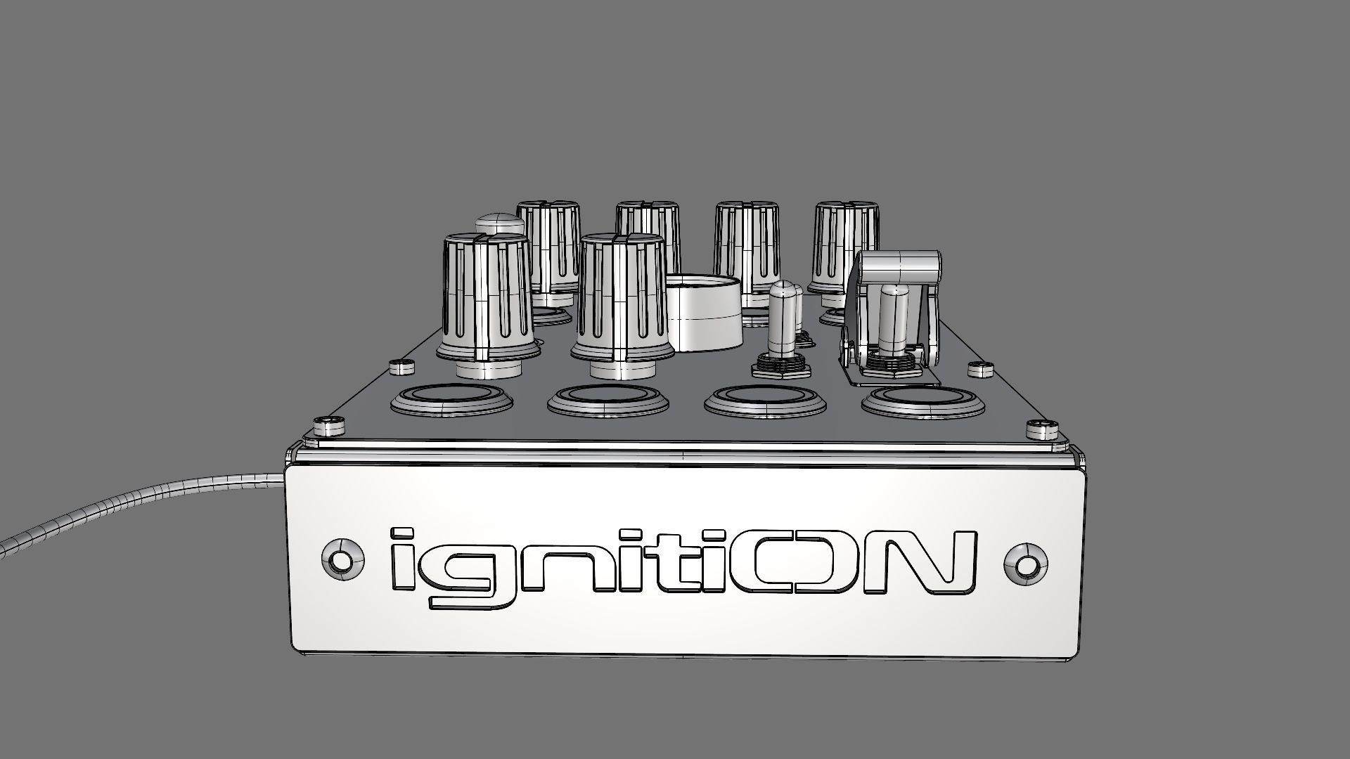 Ignition Controls VR Button Box 3D model_19