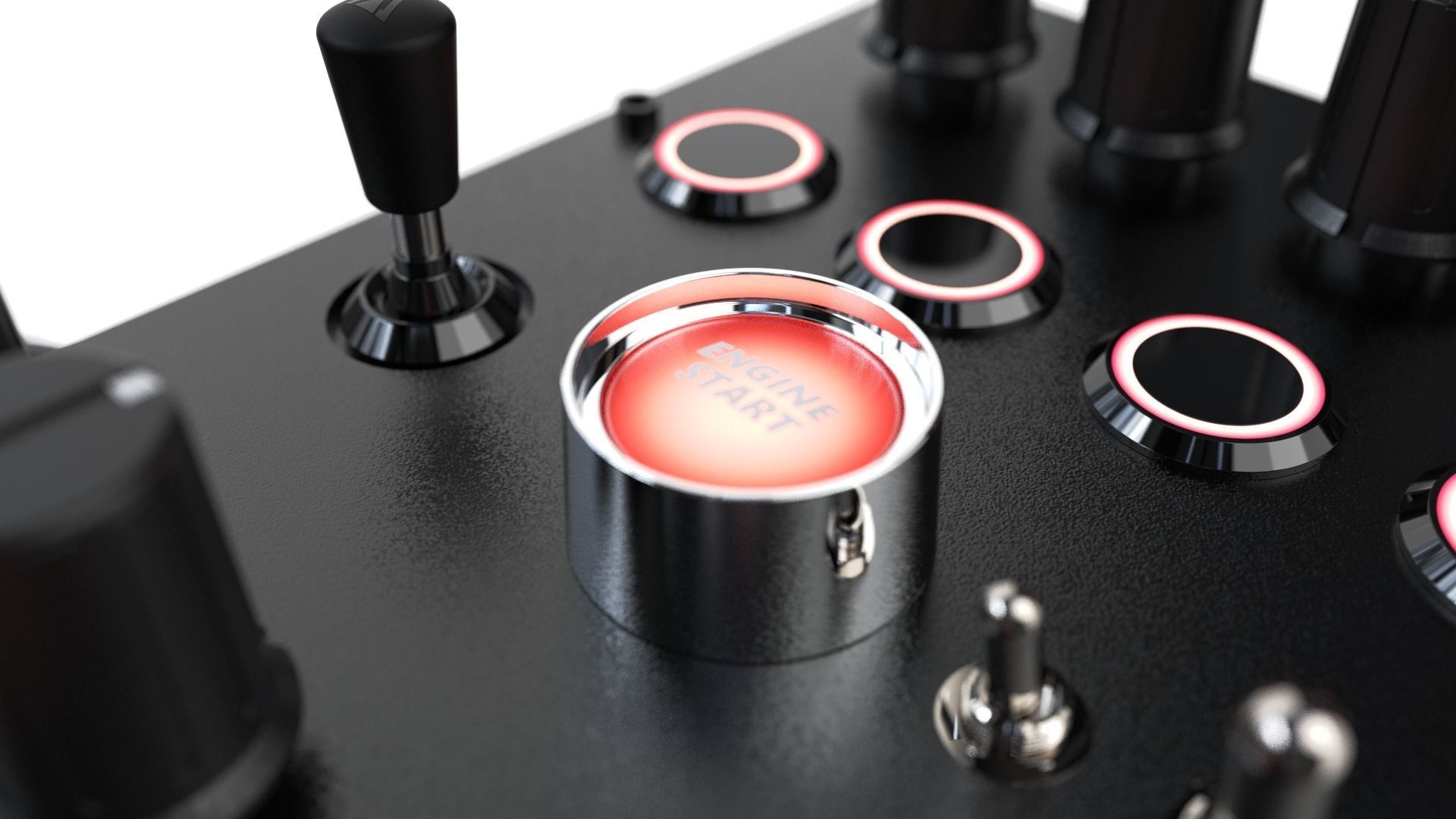 Ignition Controls VR Button Box 3D model_7