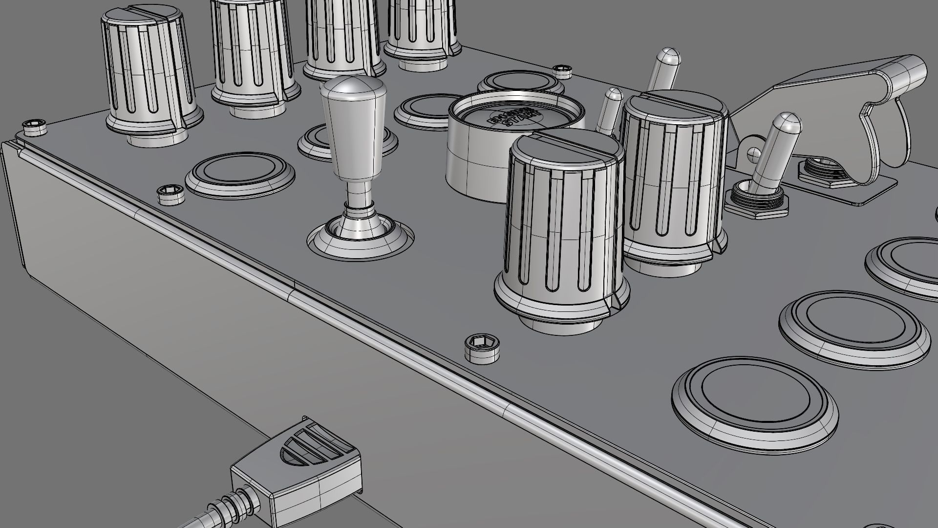 Ignition Controls VR Button Box 3D model_23