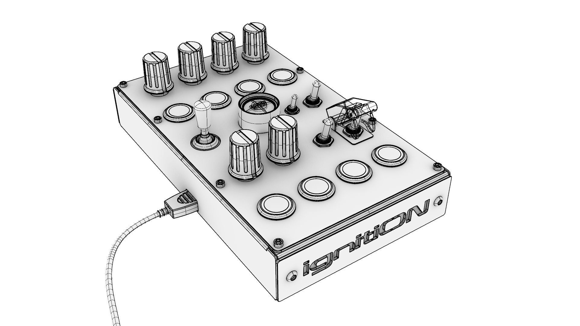 Ignition Controls VR Button Box 3D model_11