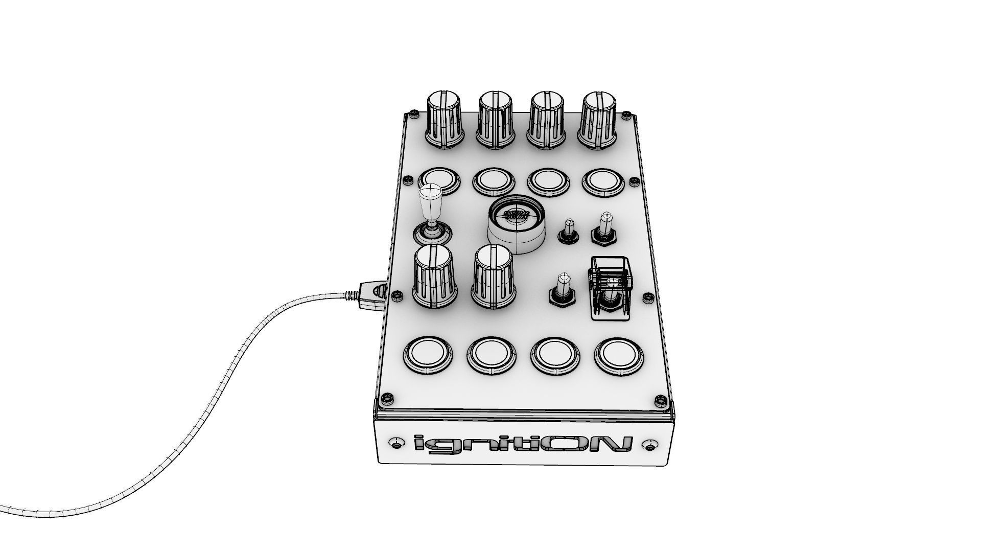 Ignition Controls VR Button Box 3D model_10