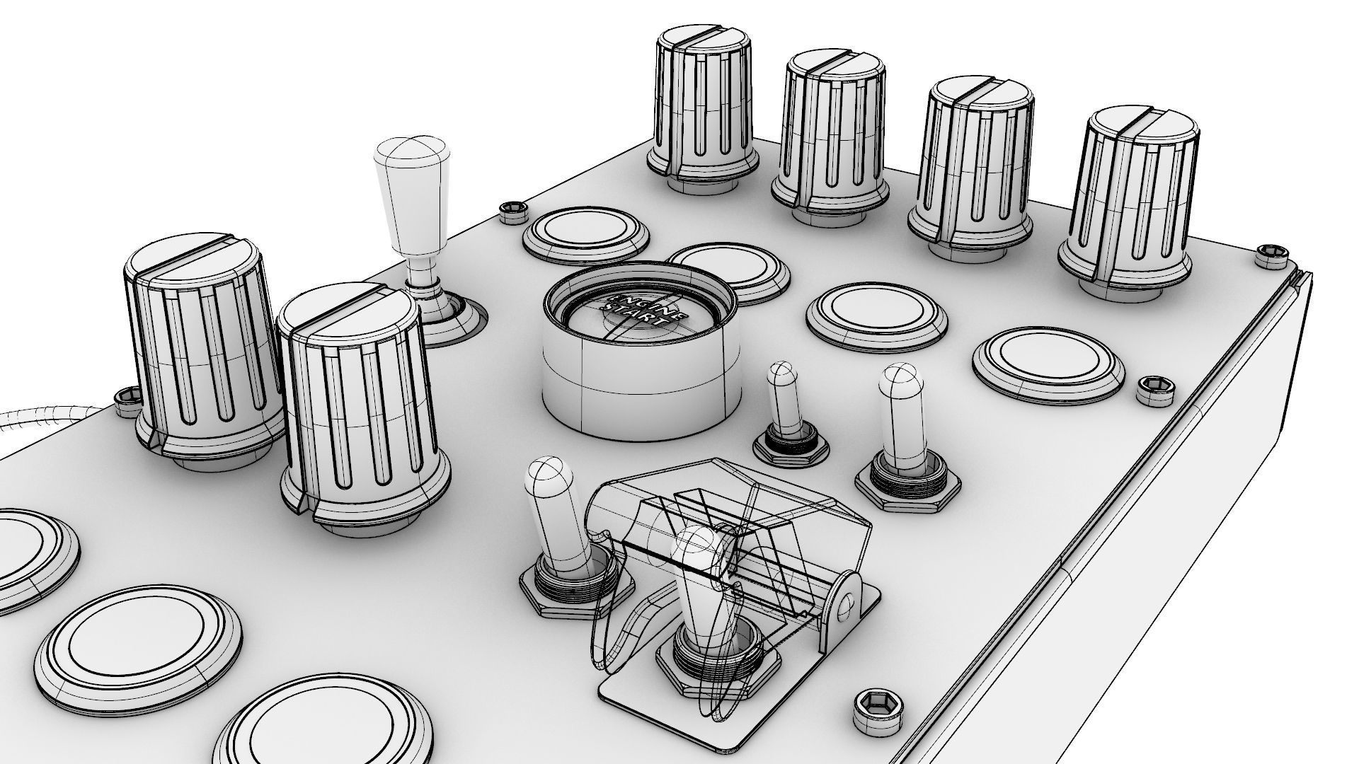 Ignition Controls VR Button Box 3D model_15