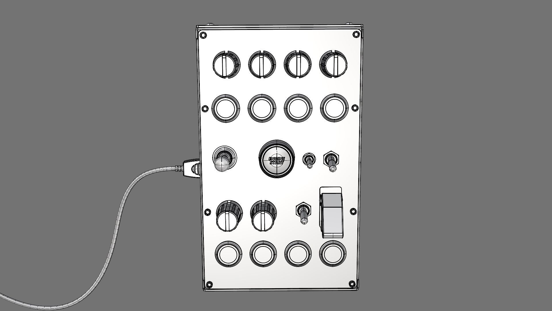 Ignition Controls VR Button Box 3D model_21