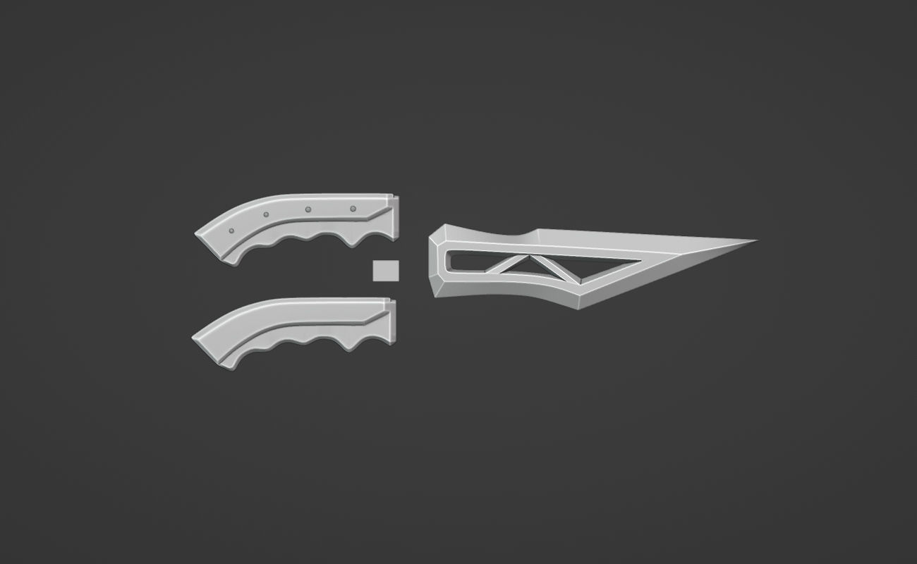 Kano knife from Mortal Kombat 11 - Piexeria 3D print model_1