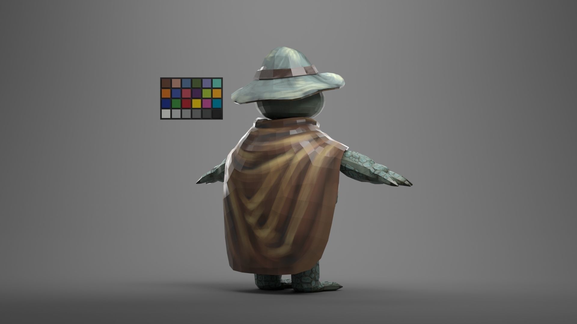 TURTLE 2 GAME READY CHARACTER LOW POLY RIGGED Low-poly 3D model_9