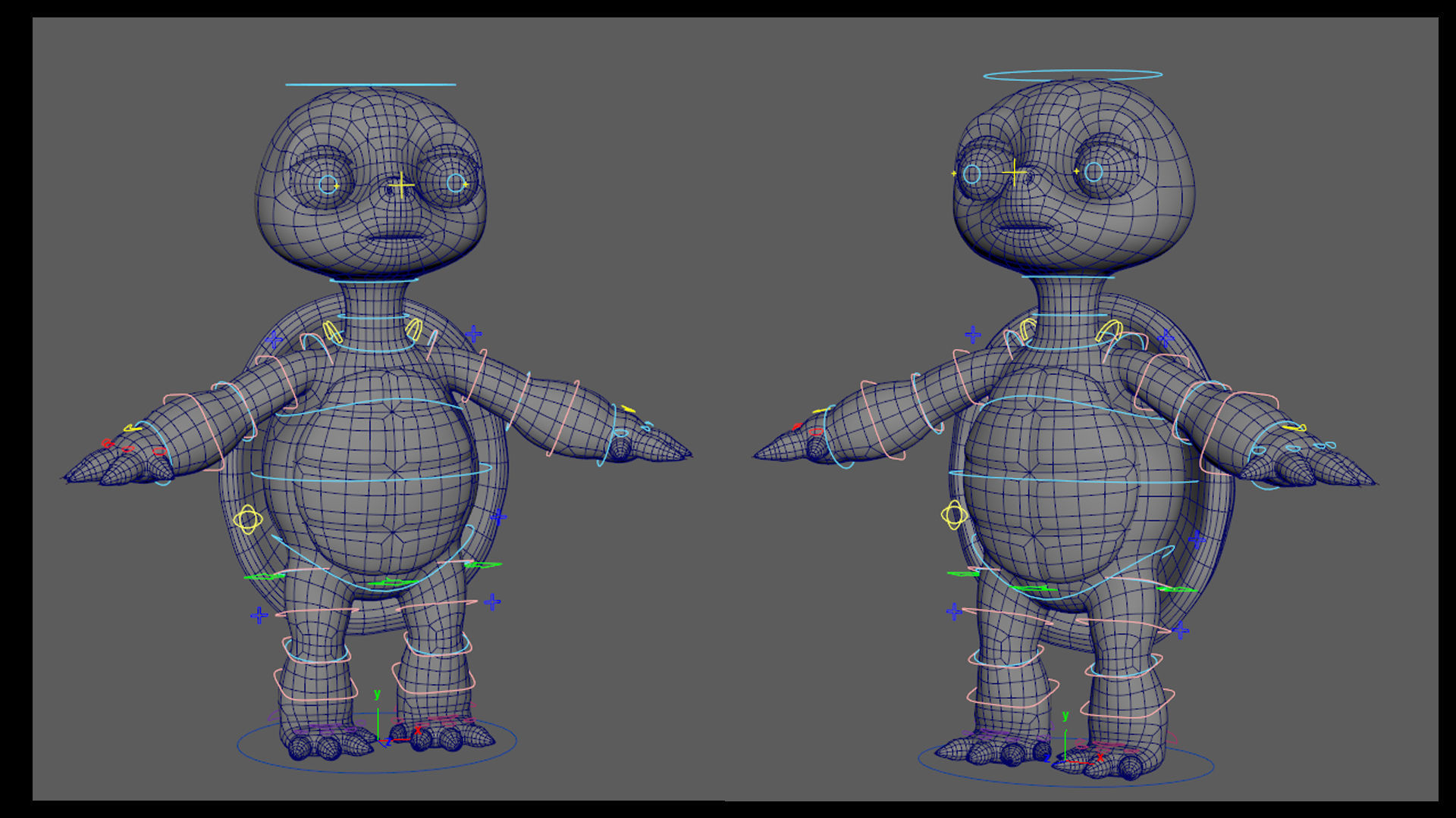 TURTLE GAME READY CHARACTER LOW POLY RIGGED Low-poly 3D model_13