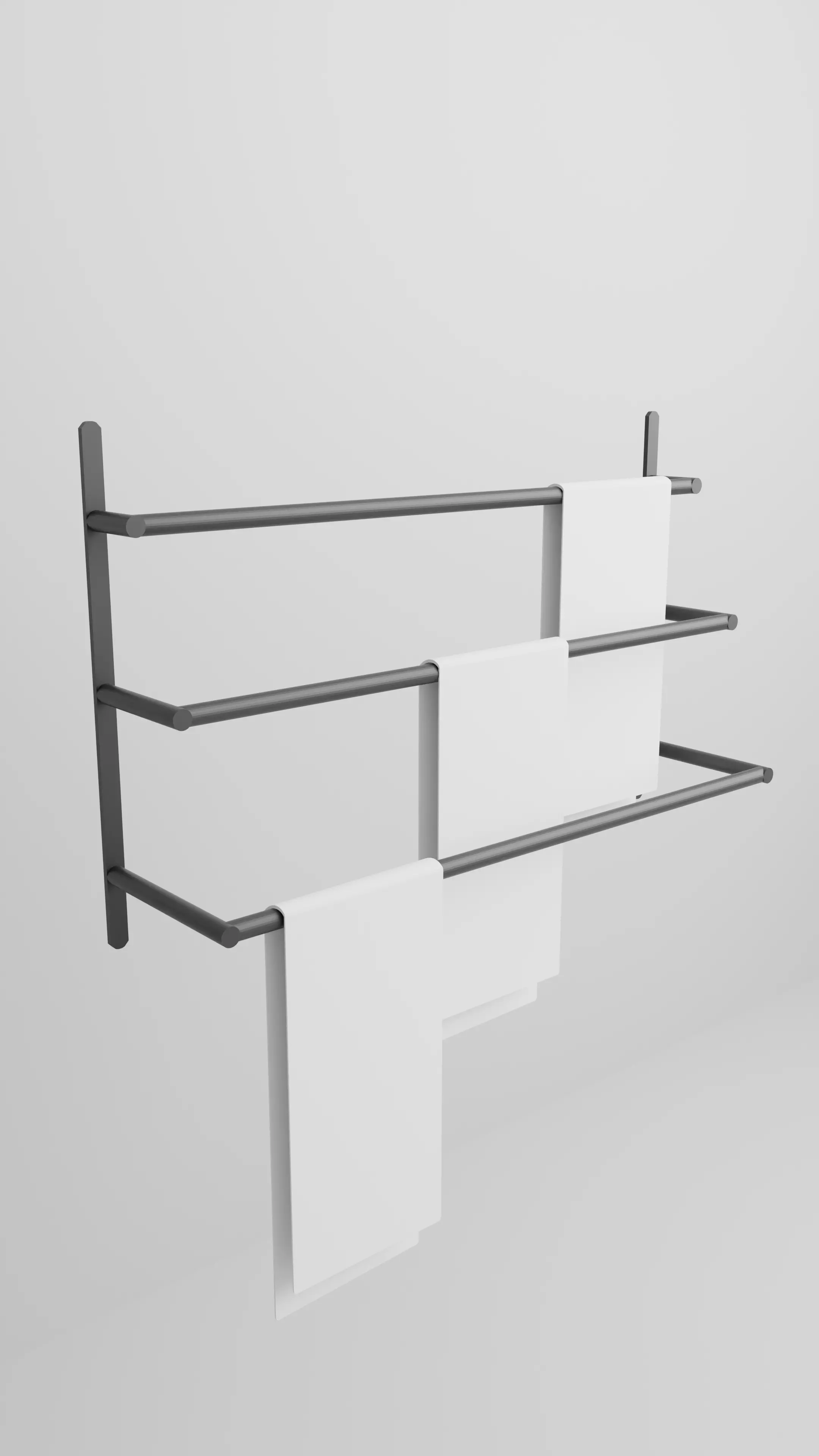 Towel Rack Low-poly 3D model_0