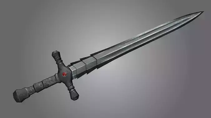 Sword gameready with PBR textures