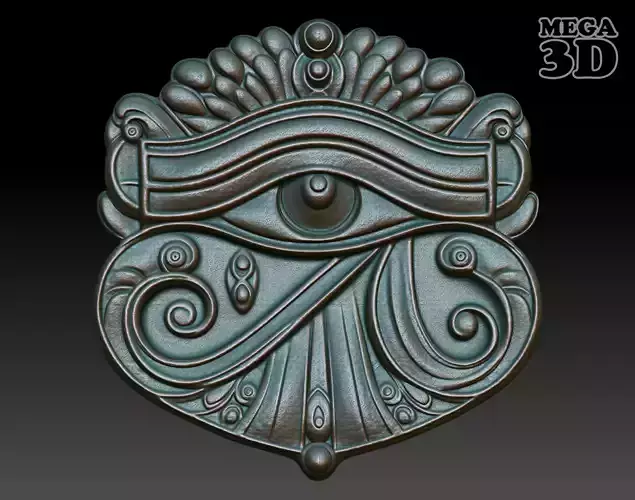 Eye of Horus Basrelief 240607 3D print model