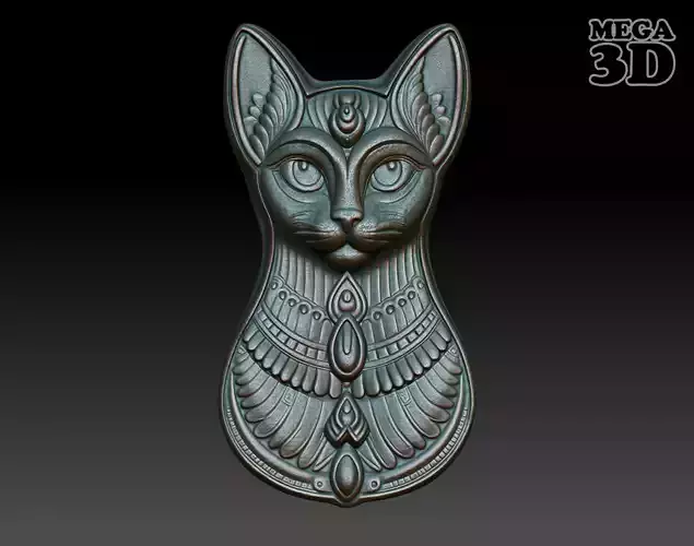 Cat Basrelief 240607 3D print model