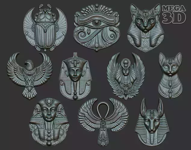 Egypt Basrelief Pack 240607 3D Model Collection