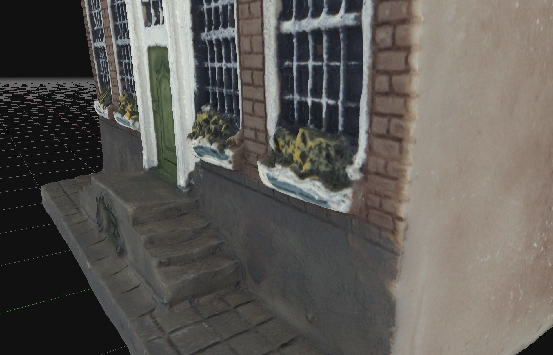 House 7 old hand made stone house based of off Amsterdam 3D model_5