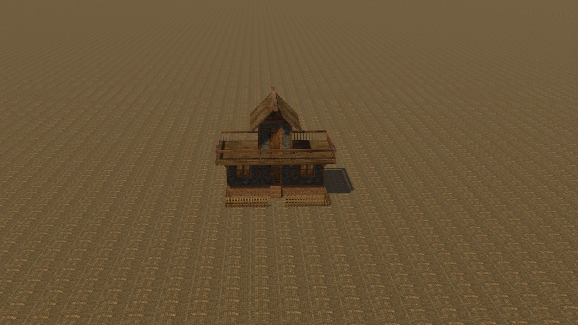 Medieval house eight 16 Low-poly 3D model_17