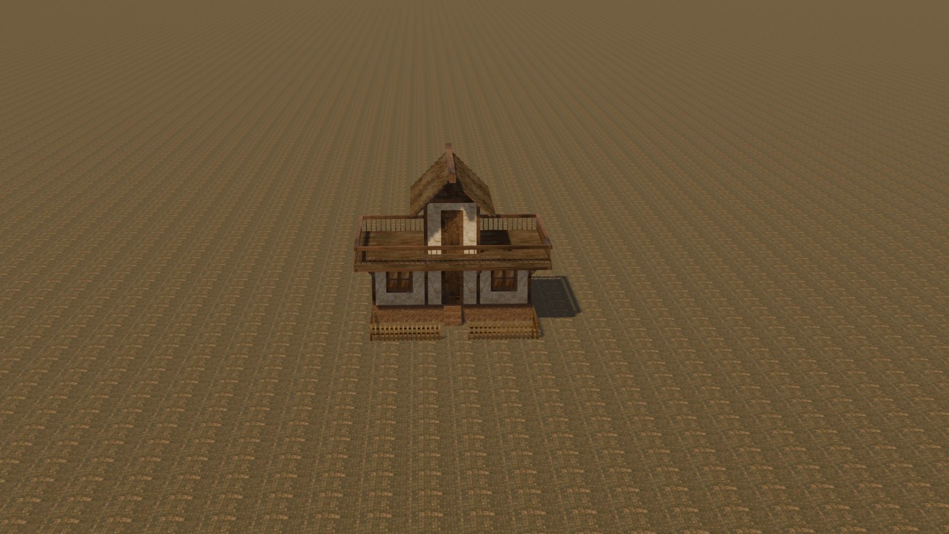 Medieval house eight 14 Low-poly 3D model_17