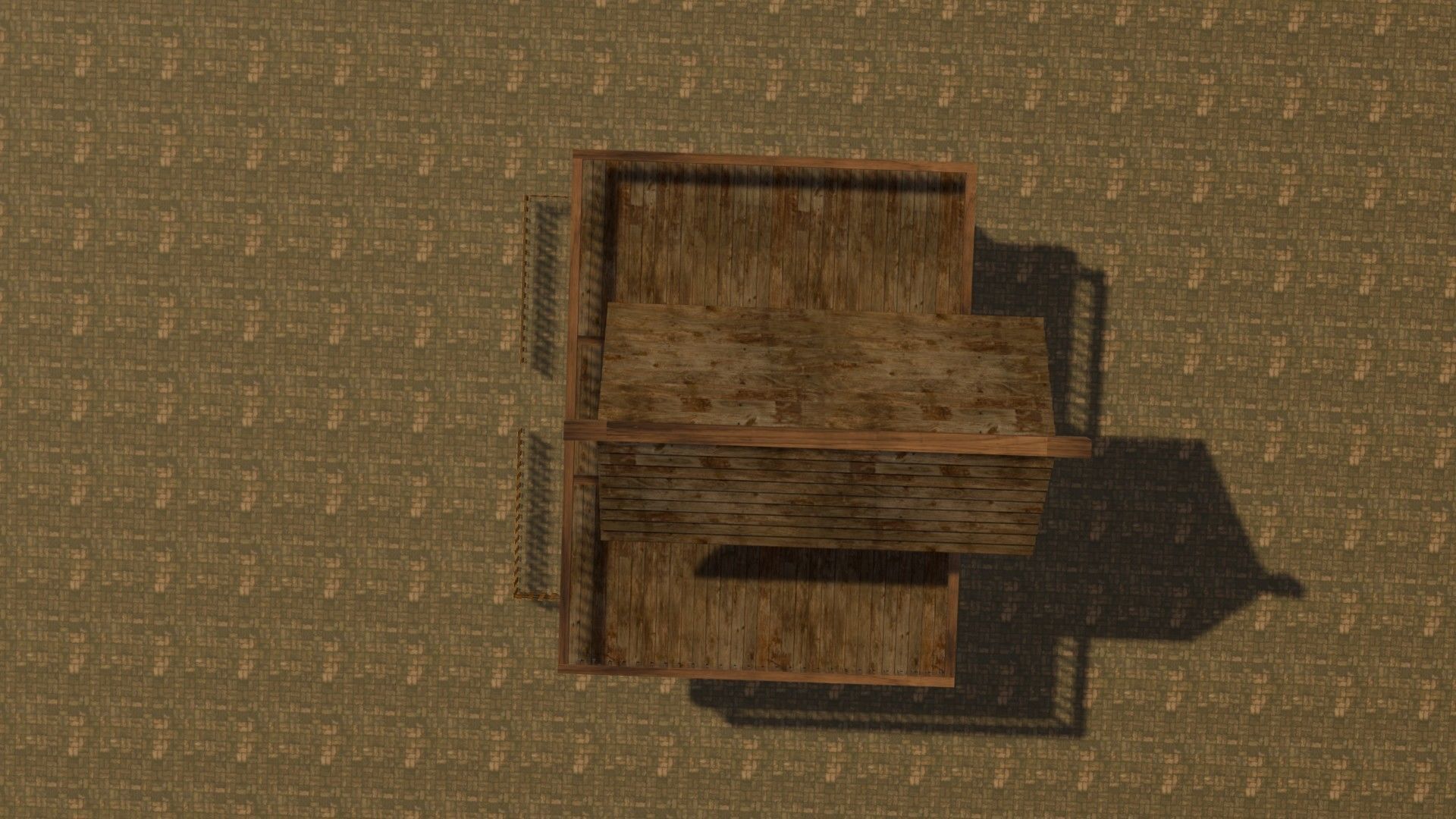 Medieval house eight 12 Low-poly 3D model_14