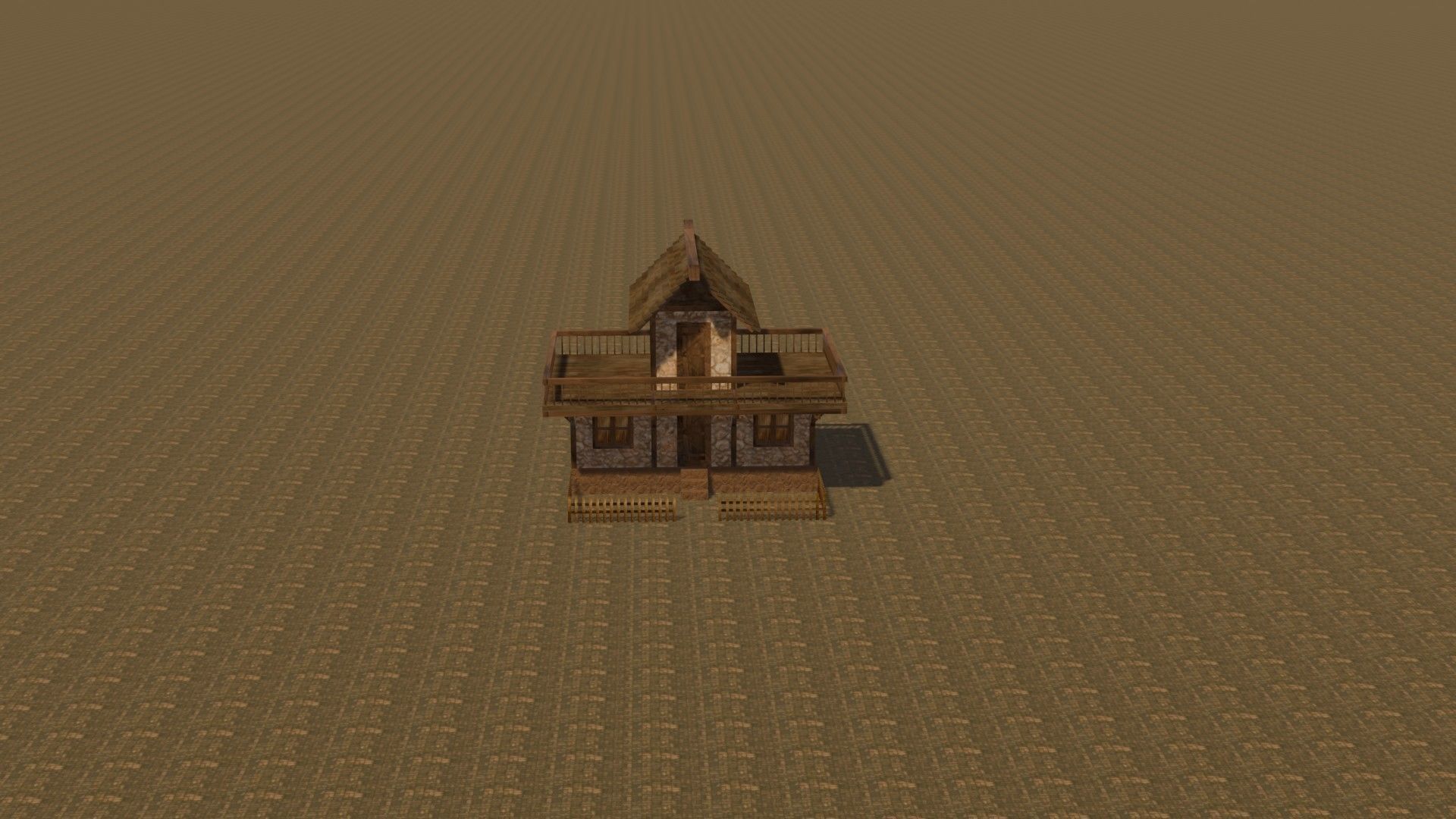 Medieval house eight 12 Low-poly 3D model_17