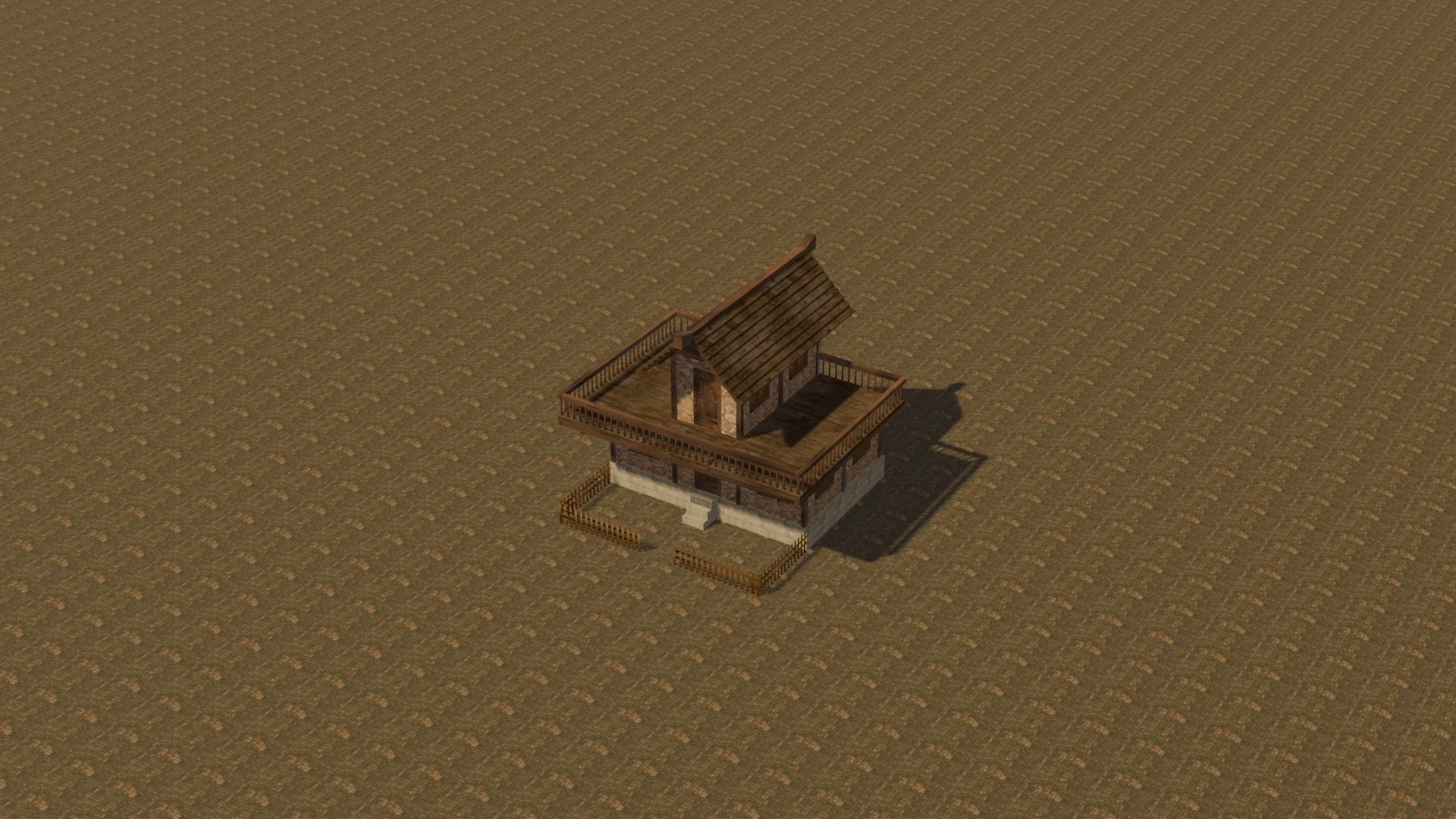 Medieval house eight 11 Low-poly 3D model_13