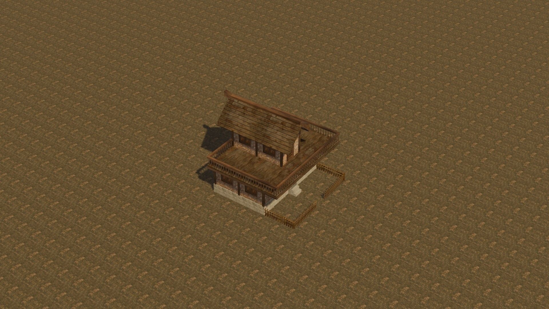 Medieval house eight 11 Low-poly 3D model_18