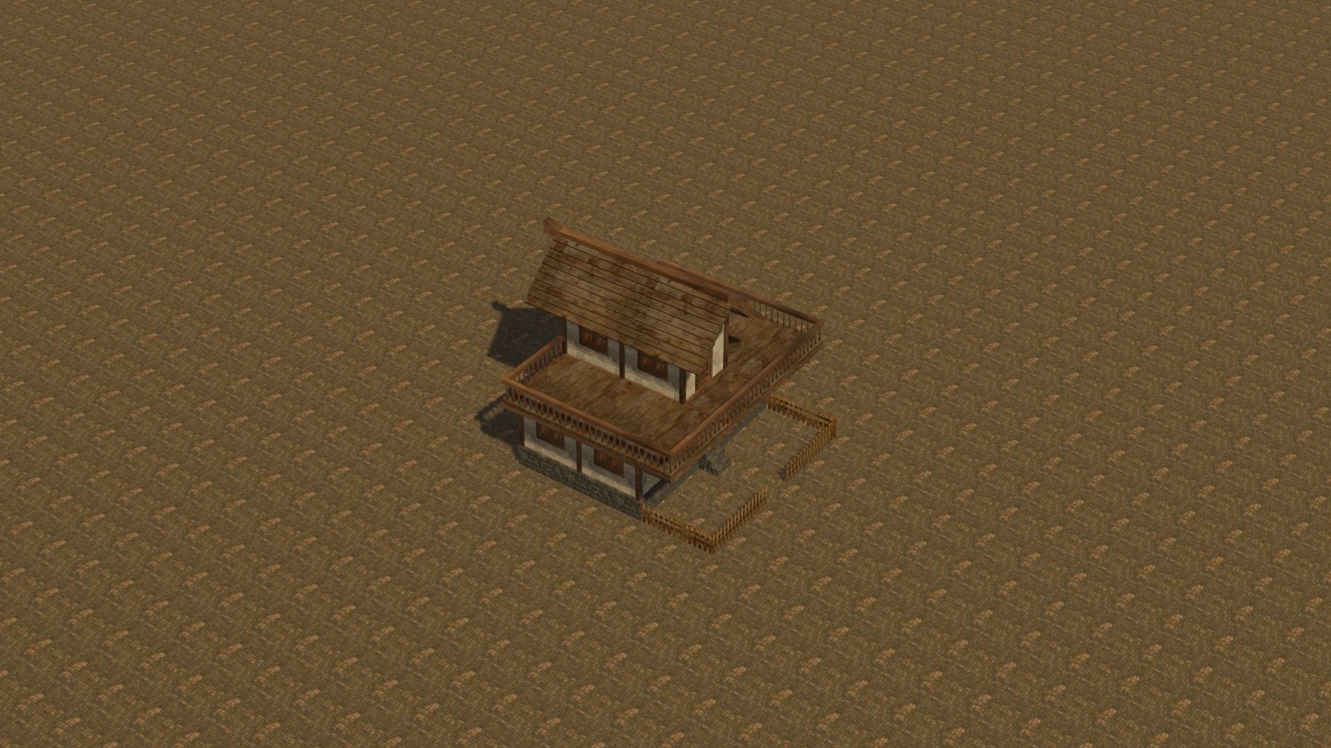 Medieval house eight 1 Low-poly 3D model_18