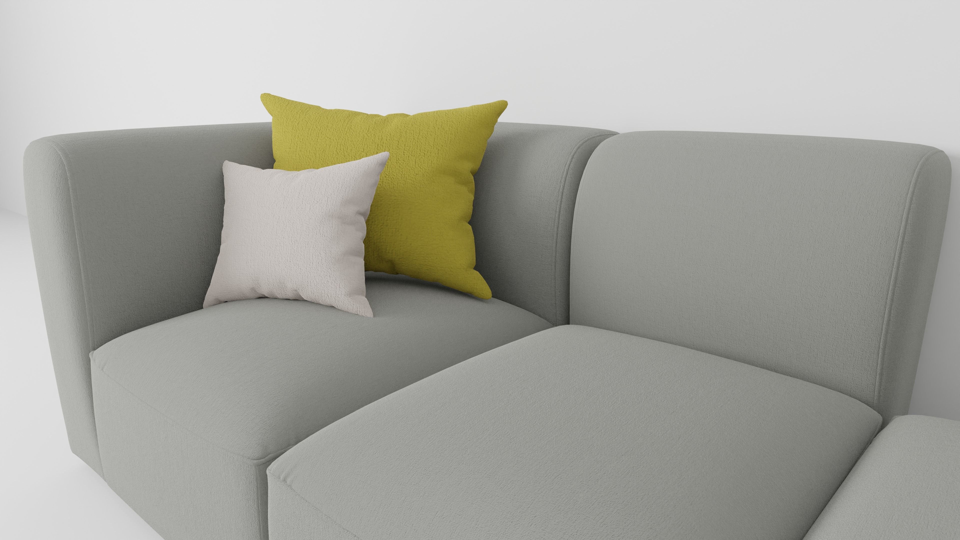 L-Shaped Sofa 3D model_1