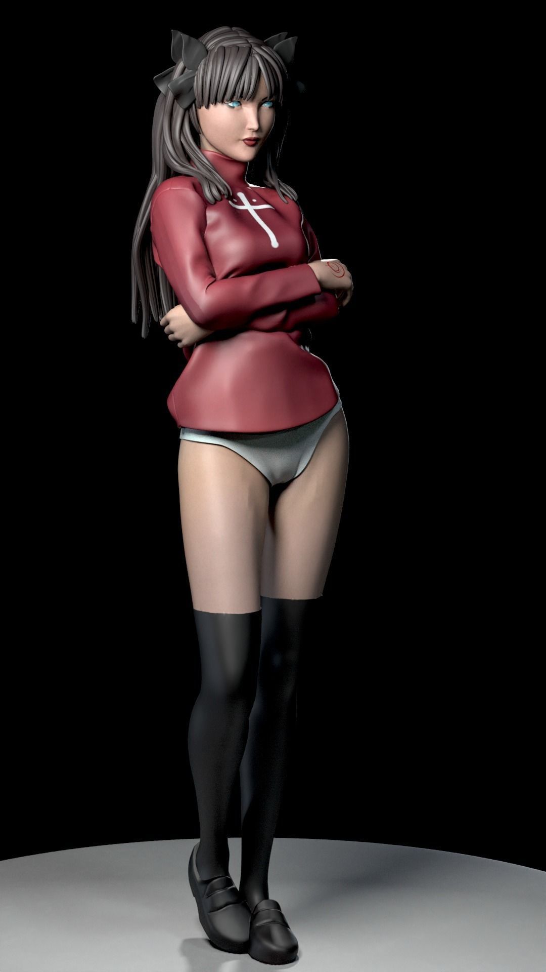 RIN TOSHAKA FROM FATE 3D print model_39