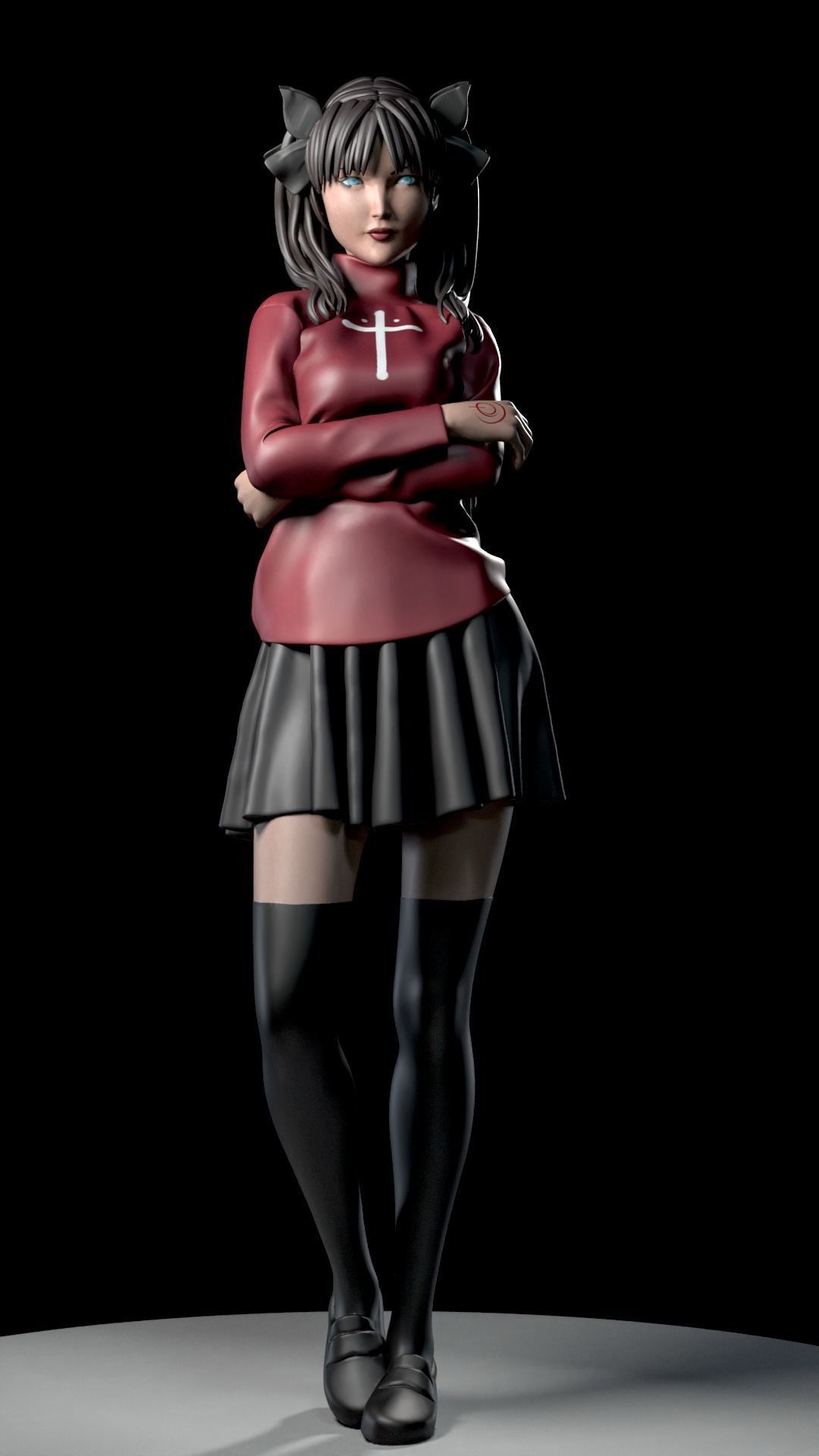 RIN TOSHAKA FROM FATE 3D print model_19