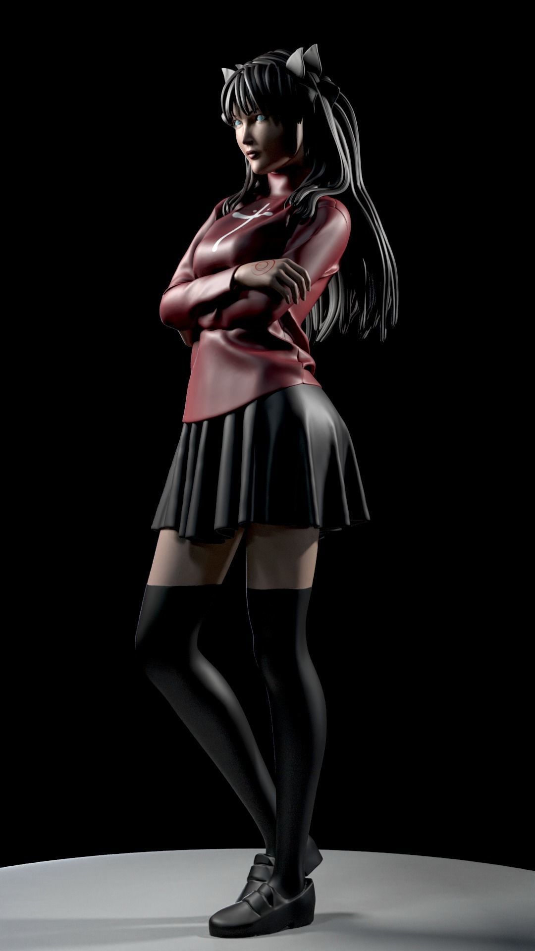 RIN TOSHAKA FROM FATE 3D print model_21