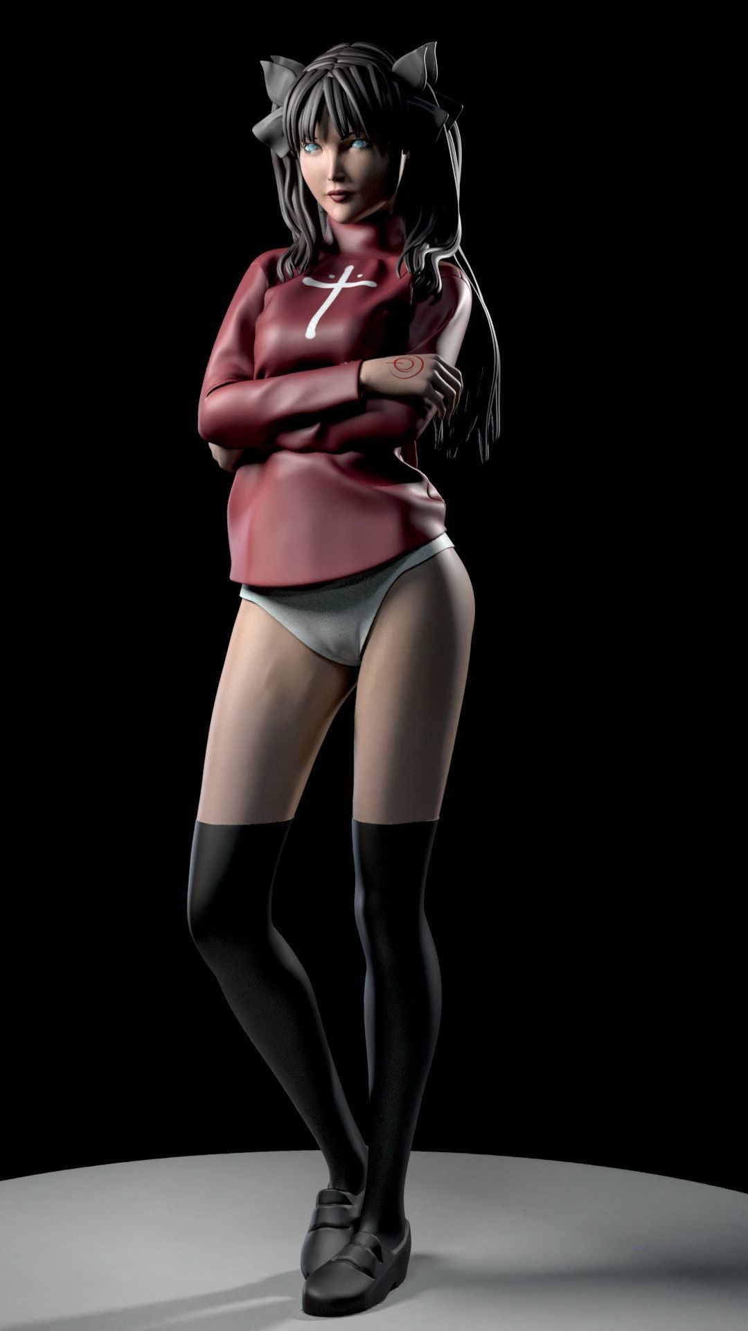 RIN TOSHAKA FROM FATE 3D print model_30