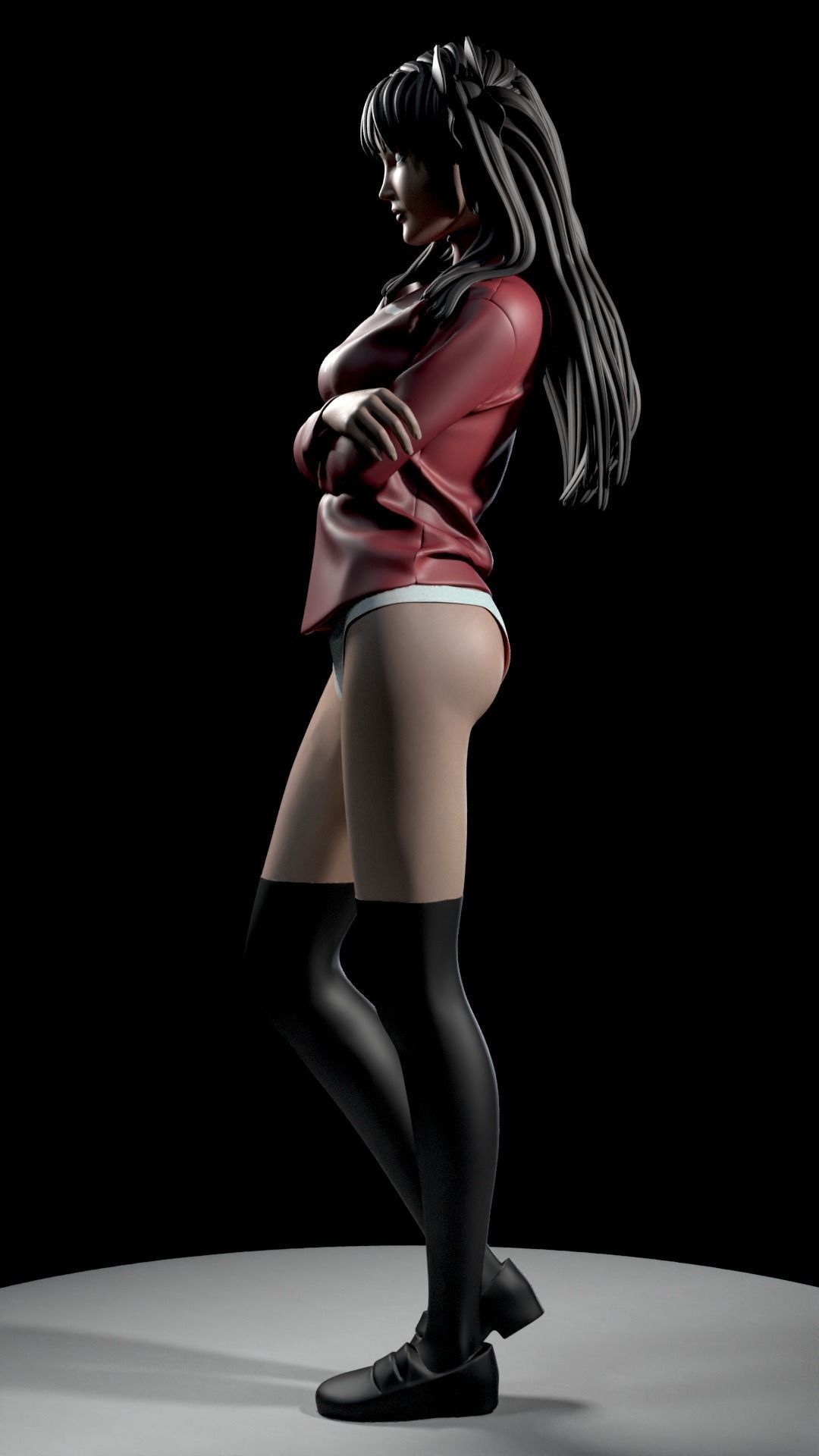 RIN TOSHAKA FROM FATE 3D print model_32