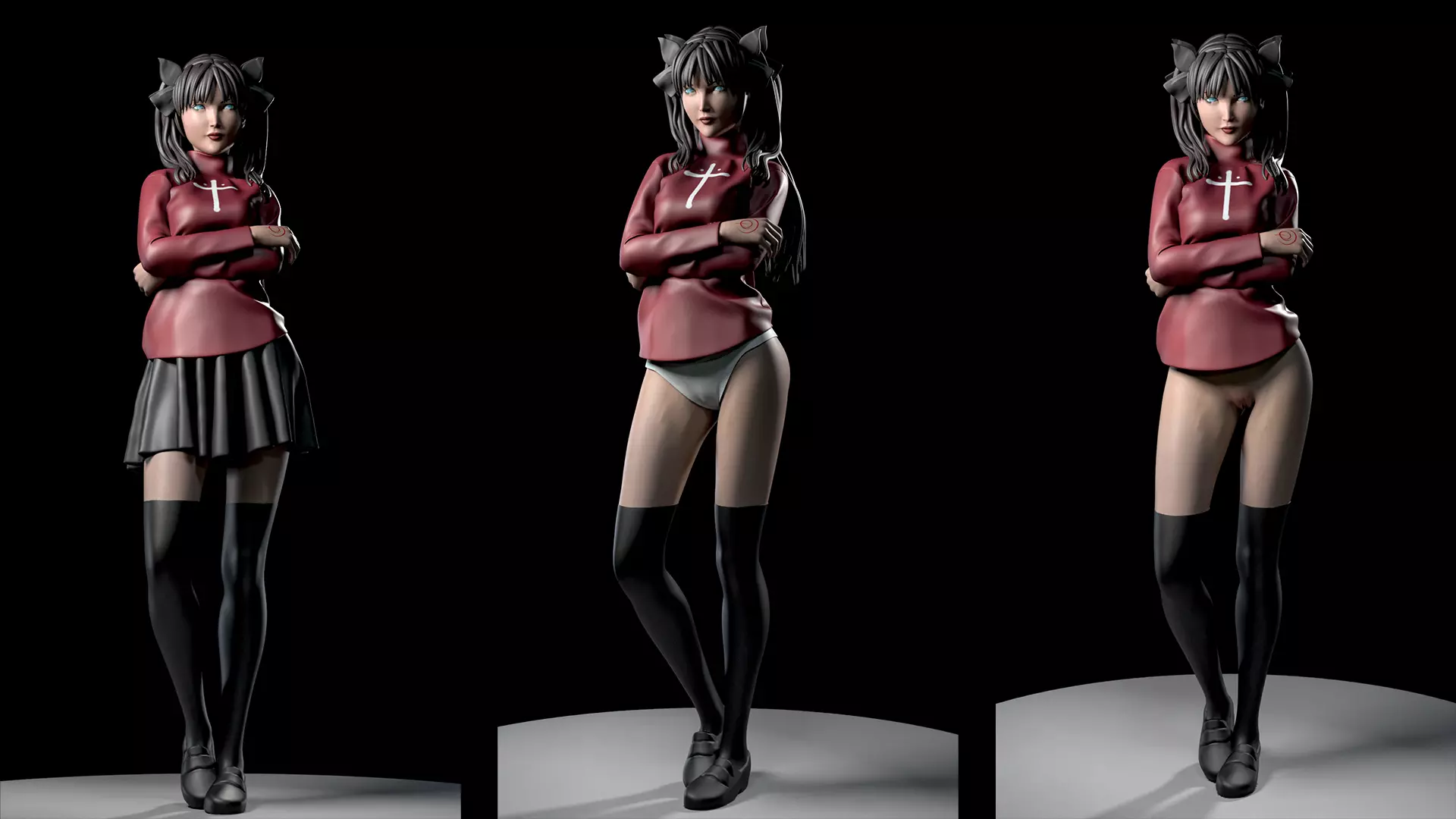 RIN TOSHAKA FROM FATE 3D print model_0