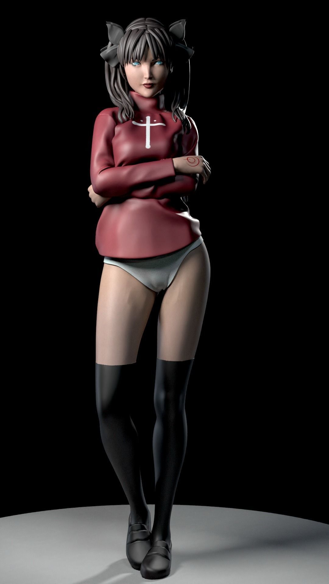 RIN TOSHAKA FROM FATE 3D print model_40