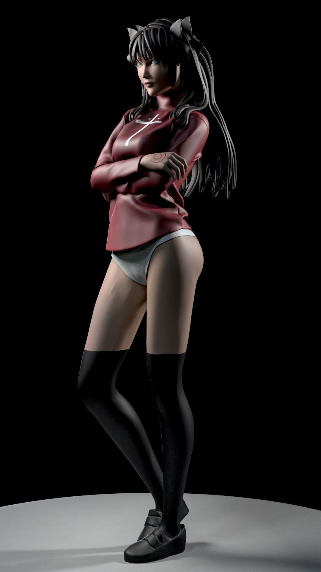 RIN TOSHAKA FROM FATE 3D print model_31