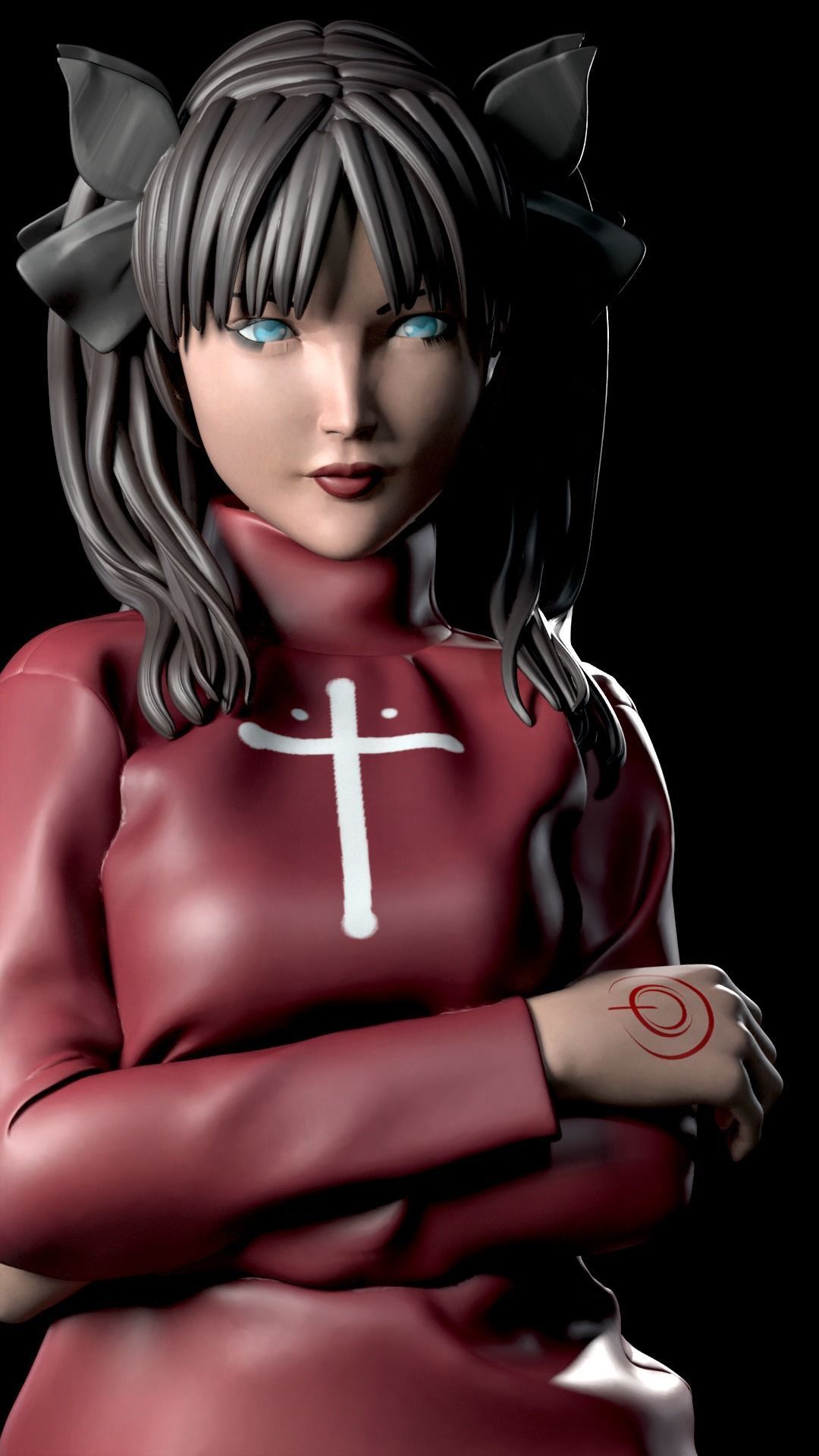 RIN TOSHAKA FROM FATE 3D print model_7