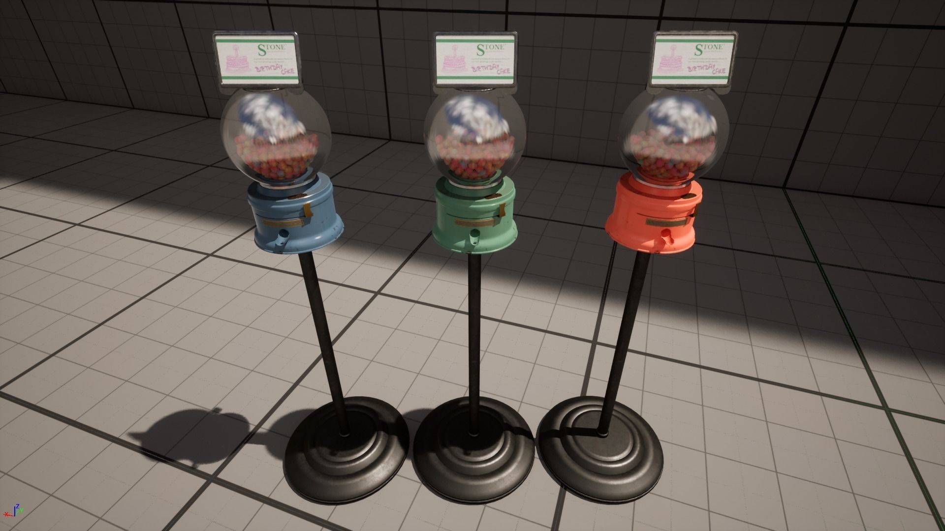 Modular Gumball Machine Low-poly 3D model_18