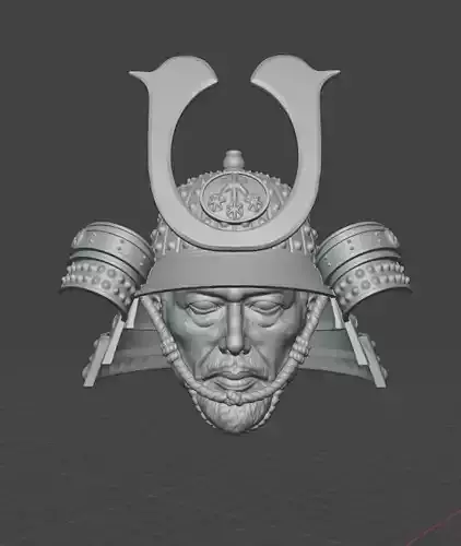 Shogun Sanada Head Sculpt 1 12 Scale 3D model