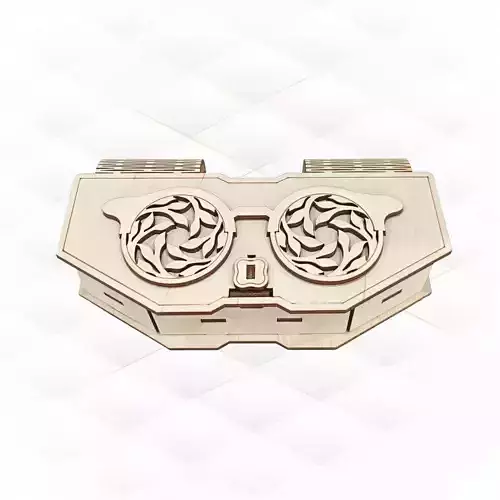 Unique gift box case for glasses laser cutting design