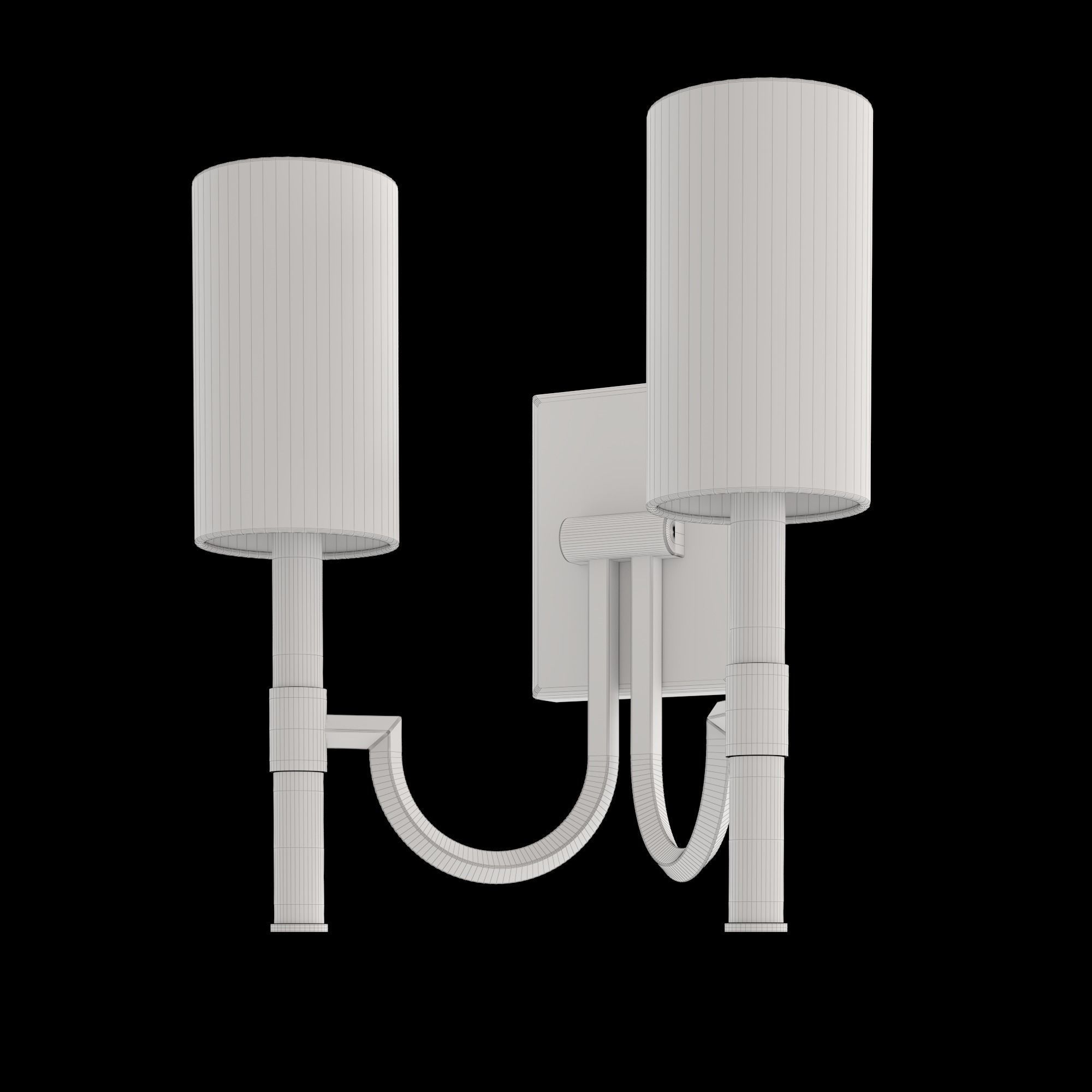 Gustine sconce 3D model_1
