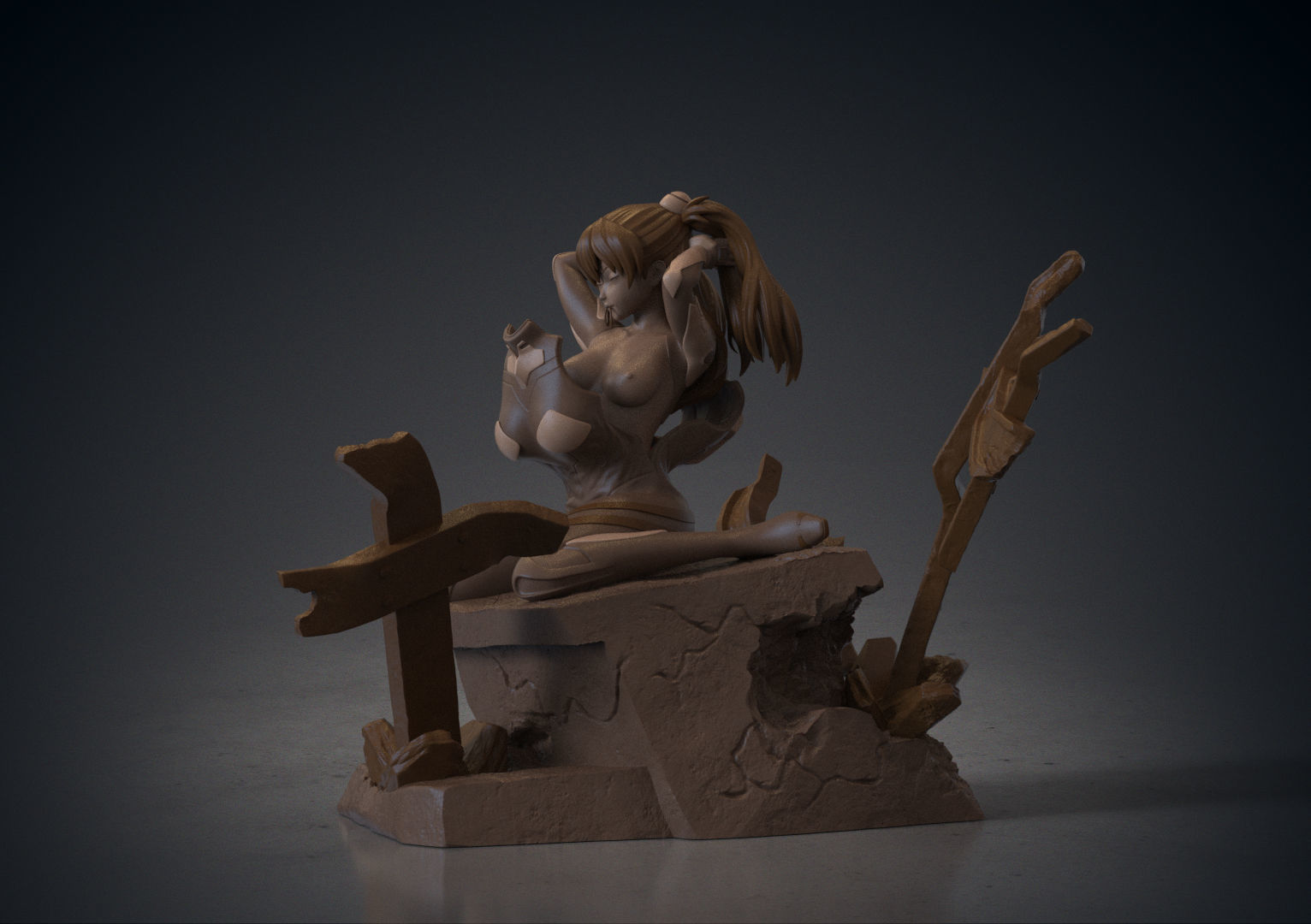 Asuka Langley Sohryu - Evangelion  3D print model_3